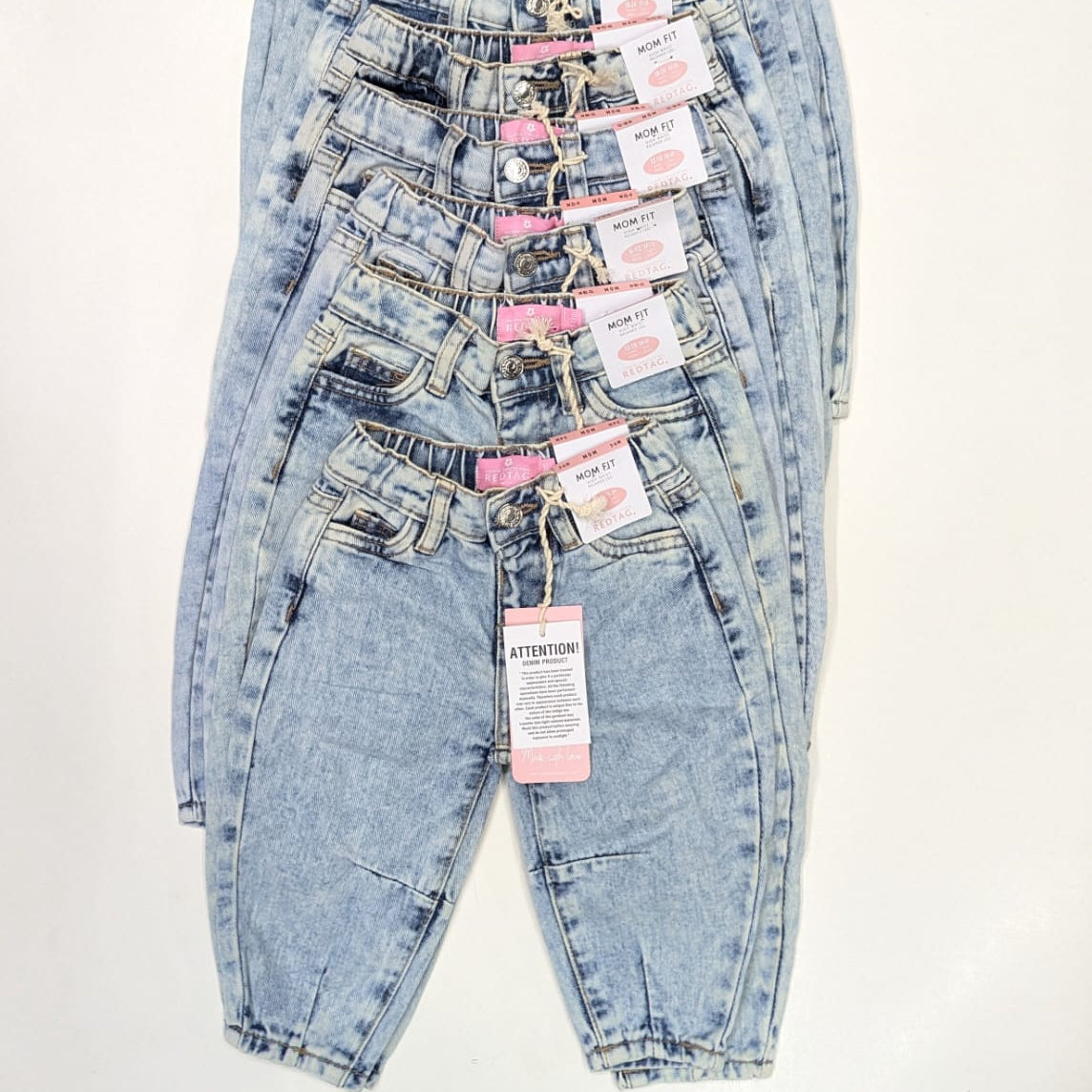 Redtag Baby Girls’ Light Blue Denim Jeans