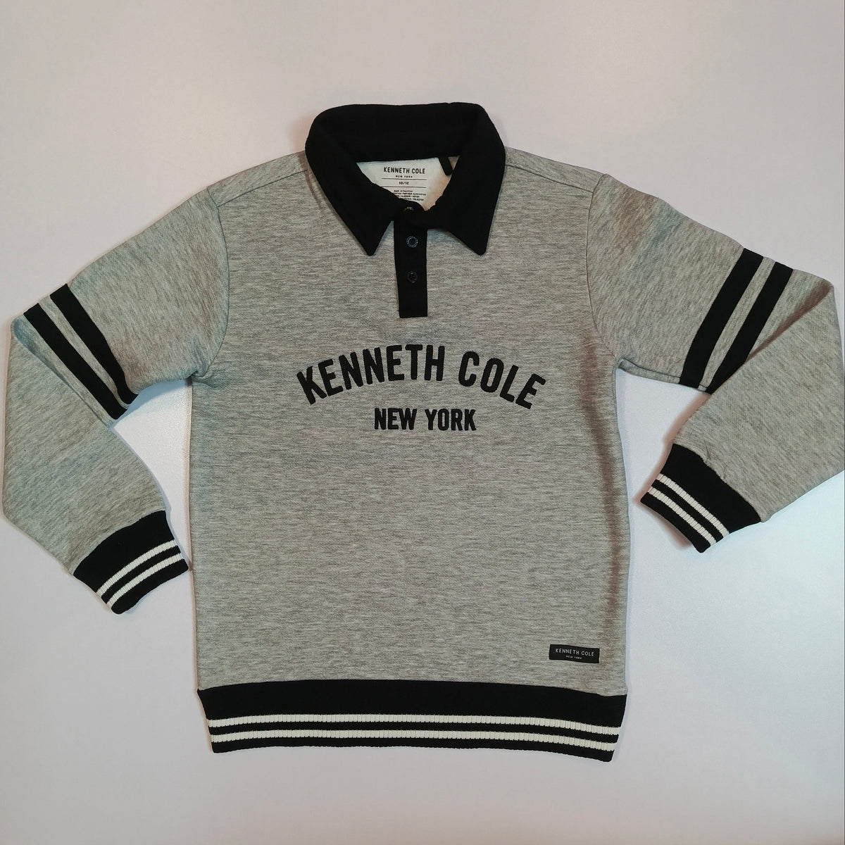 Boys' Heavyweight Winter Polo Heather Grey Sweatshirt