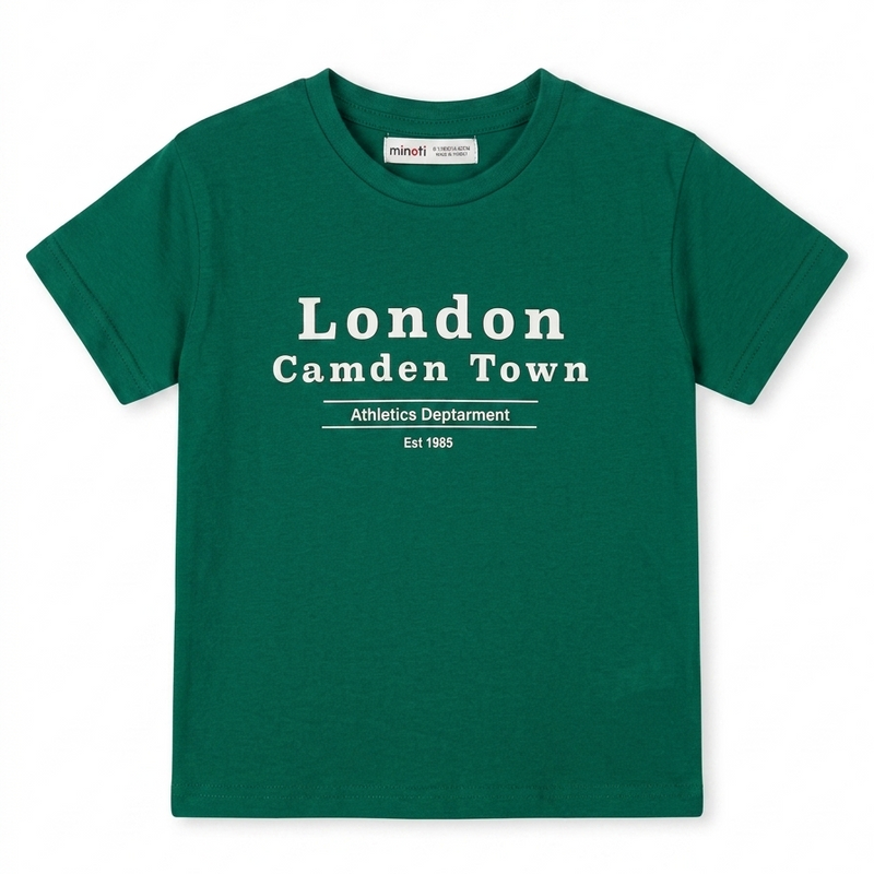 London Camden Town Graphic Tee – Emerald Green - Minoti