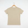 Leopard Bow Graphic Tee – Beige