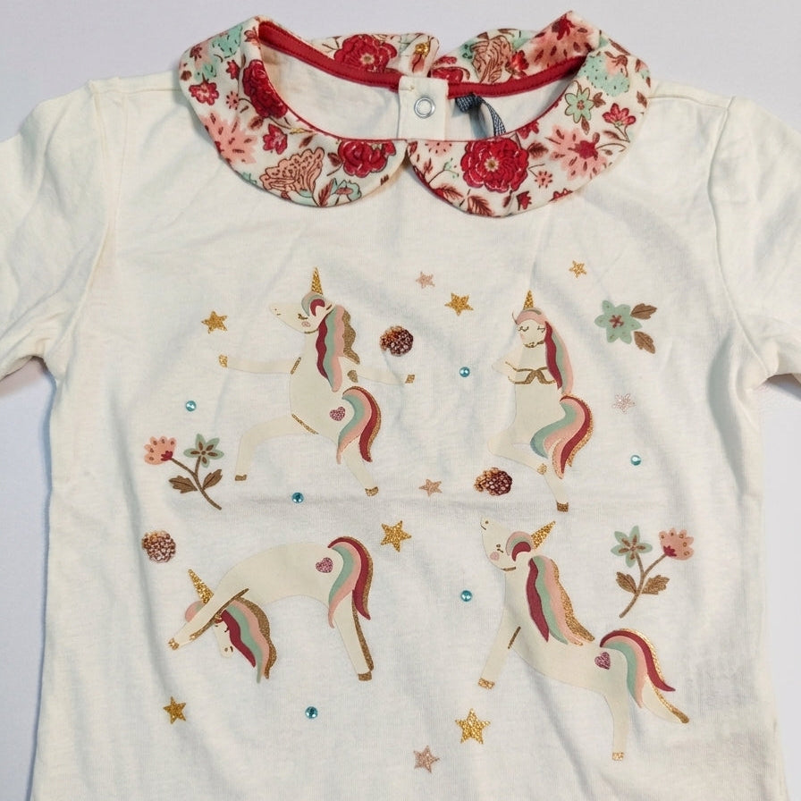Full Sleeves Magical Unicorn Collar Top