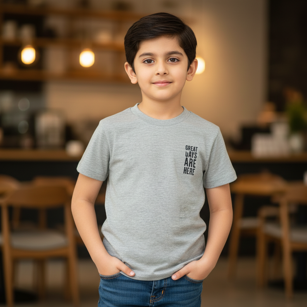 Great Days Slogan - Minoti Tee – Grey