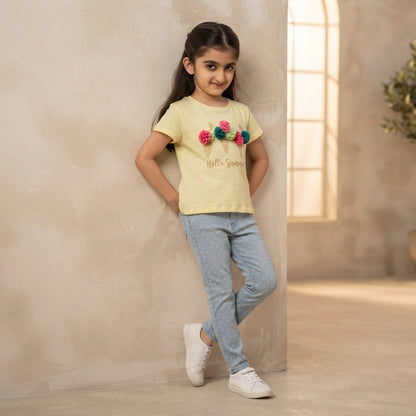 Girls 2 piece Set - Playful Scoops & Dots Outfit