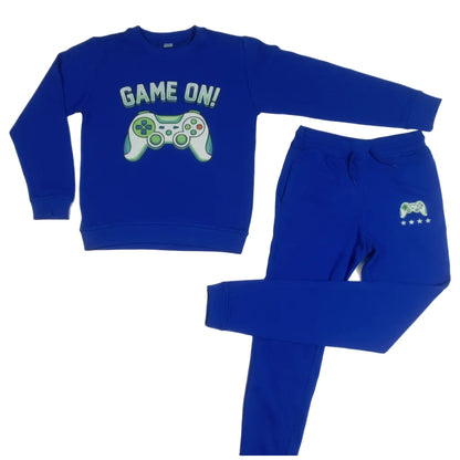 Game On - Blue Kids winter Tracksuit Set