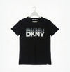 Black DKNY Gradient Logo Tee.