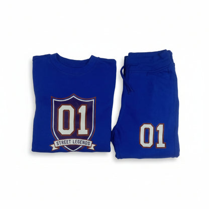 Street Legends Royal Blue Kids Winter Tracksuit Set