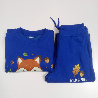 Wild & Free Royal Blue girls Winter Tracksuit Set