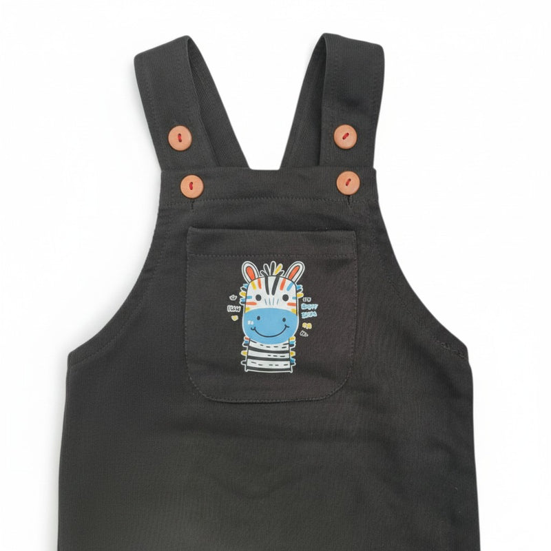 Mayoral - Zebra Print Dungarees & T-Shirt Set