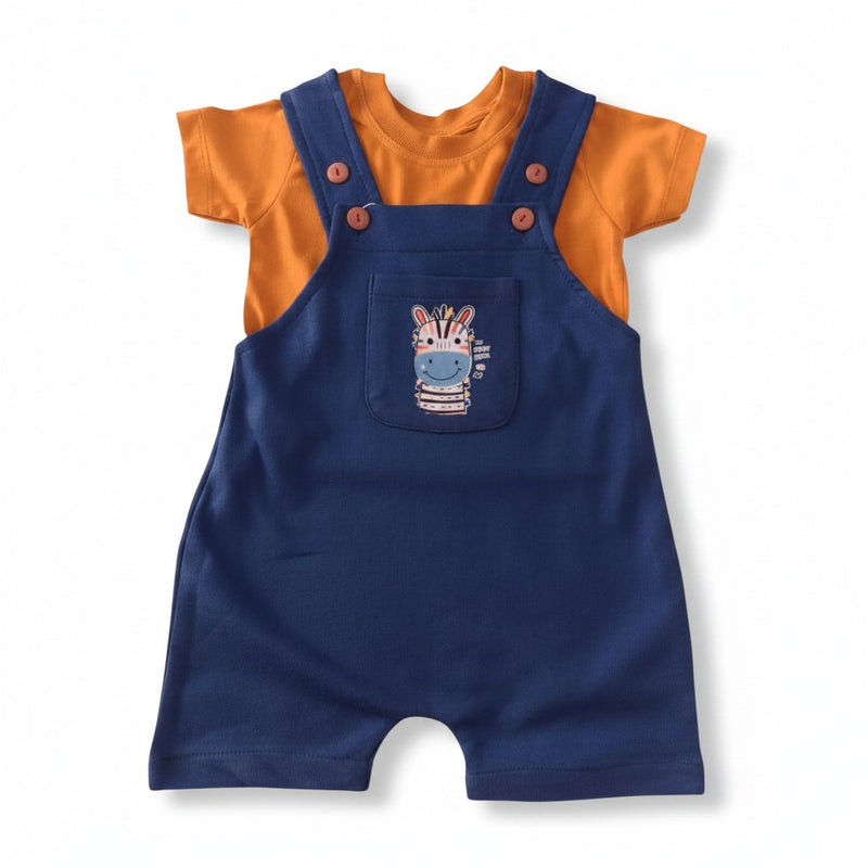 Mayoral - Zebra Print Dungarees & T-Shirt Set