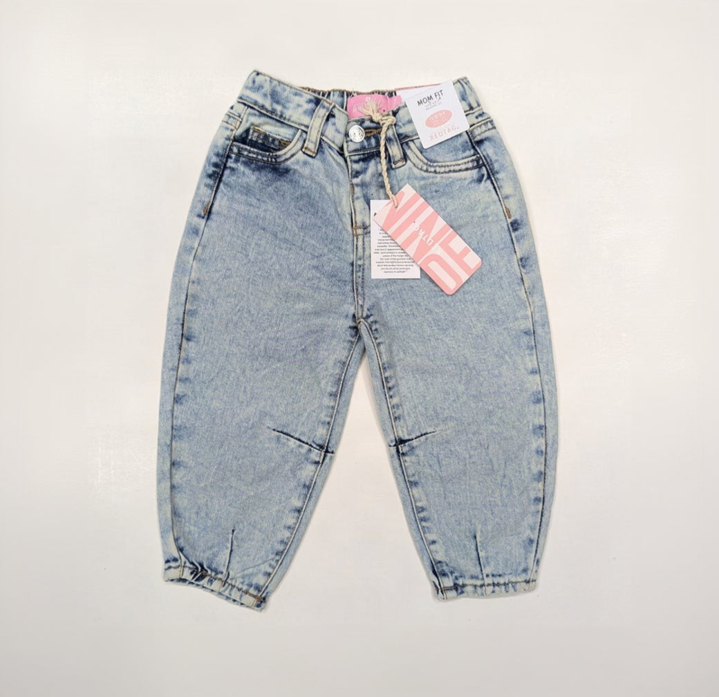 Redtag Baby Girls’ Light Blue Denim Jeans