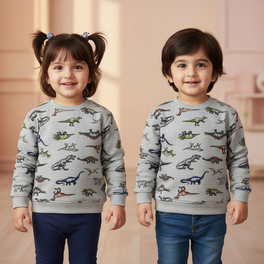 "Dino Roar" Winter Fleece Sweatshirt