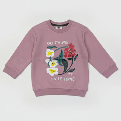 "Little Bloom" French Fleece Graphic Sweatshirt