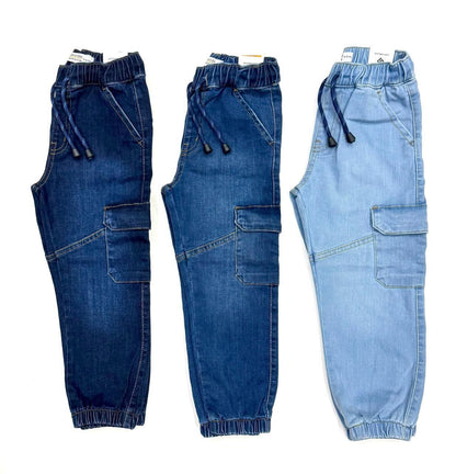 Stylish Denim 6 Pocket cargo joggers