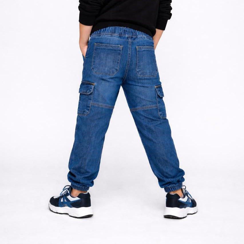 Stylish Denim 6 Pocket cargo joggers