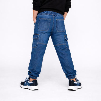 Stylish Denim 6 Pocket cargo joggers