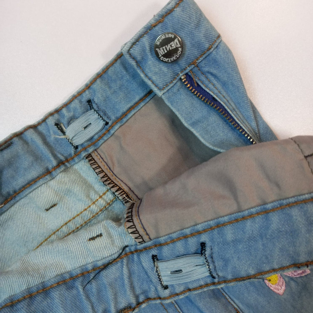 Floral Embroidered Wide-Leg Jeans