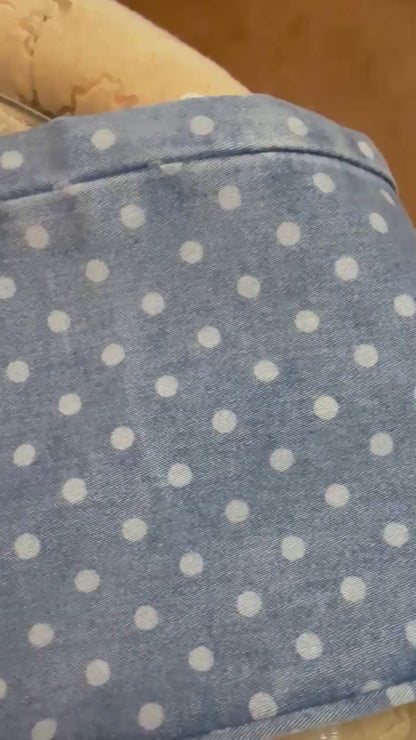 Girls Soft Denim Polka Dot Jeans
